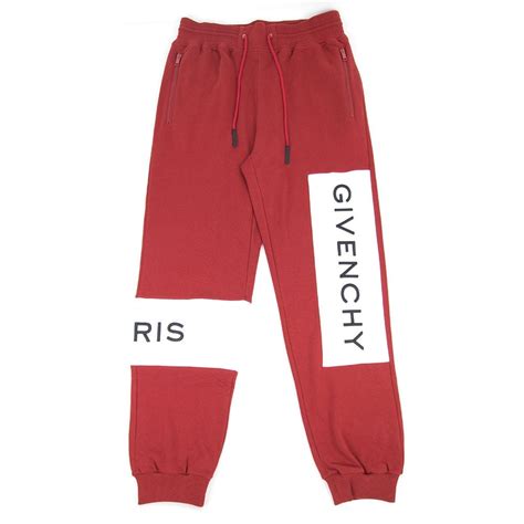 givenchy red leather pants|Givenchy track pants.